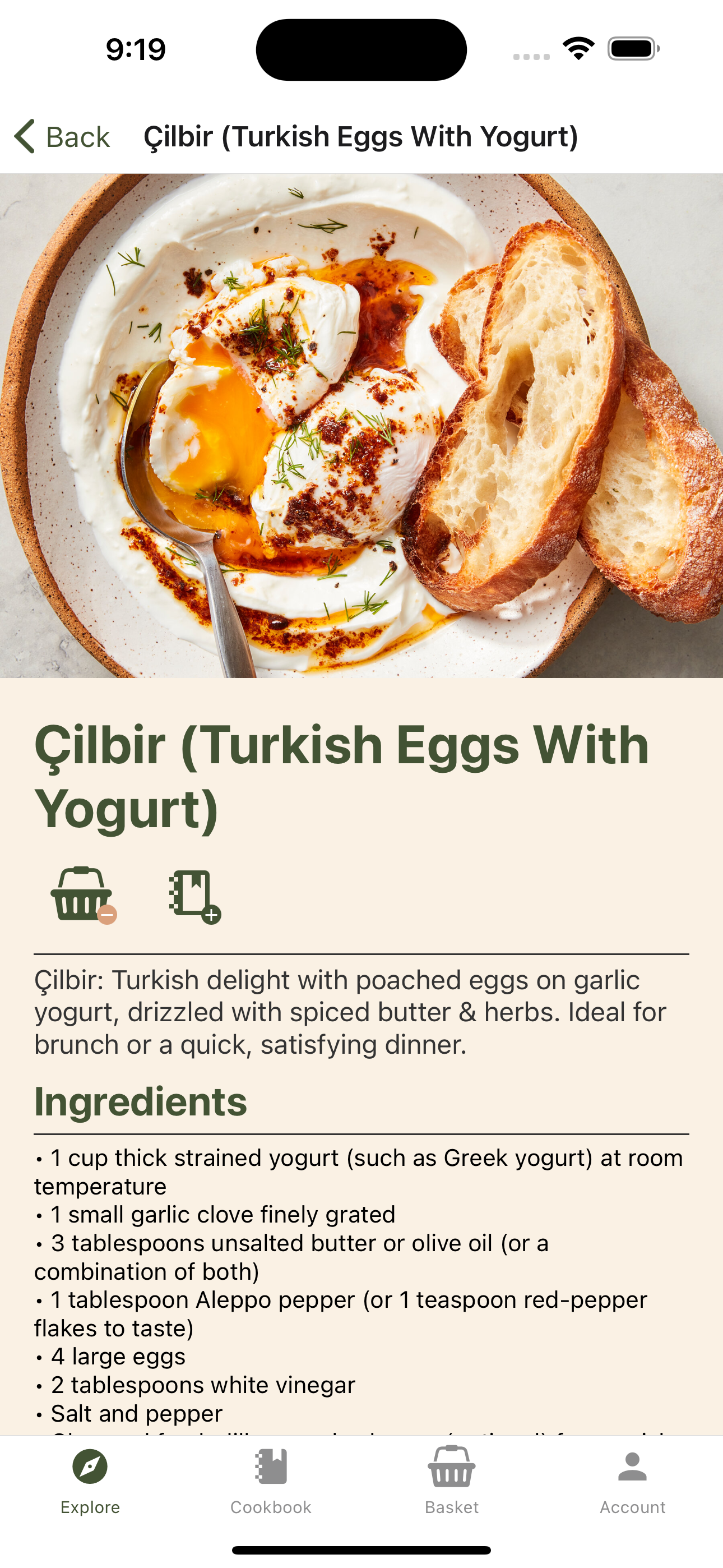 Recipe details